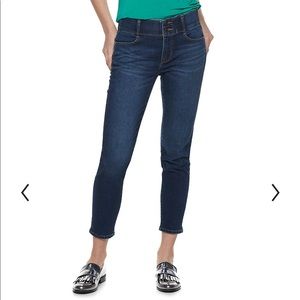 Tummy Control Denim Ankle Jeans